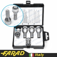 FARAD FLOWERLOCK | Болты секретки М14х1.5х29 Конус Вращающееся кольцо (Alfa Romeo, BMW, Fiat, Citroen, Saab, Peugeot, Renault, Volvo)