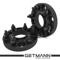 GETMANN | Колёсная проставка-адаптер 20мм PCD 6x114.3 DIA 66.1 со шпильками 12x1.25 для Nissan Navara, Pathfinder, Xterra (Кованая)