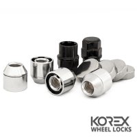 Korex | Гайки секретные М12x1.5x22 Конус Вращающееся кольцо Ключ 19-21 (Daihatsu, Hyundai, Fiat, Ford, Kia, Mazda, Mitsubishi, SsangYong, Toyota) под железные диски