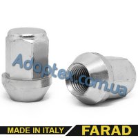 Гайка колесная М14x1,5x33мм Конус Цинк Ключ 19 (Ford, Dodge, Ssang Yong, UAZ) Farad Италия