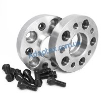 Колесная проставка-адаптер 25мм PCD 5х114.3 DIA 66.1 с футорками 12x1.5 для Renault (Кованая)