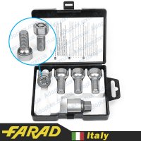 FARAD STARLOCK | Болты секретки М14x1.5x27 Сфера R13 Вращающееся кольцо Ключ 17 (для оригинальных дисков)