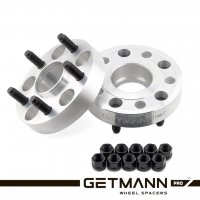 GETMANN | Переходная проставка-адаптер 30мм с 5x114.3 DIA 66,1 на 5x120 DIA 72,6 со шпильками 12x1.5 (Кованый алюминий)