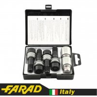 FARAD STARLOCK | Болты секретки М15x1.25x44мм Сфера R14 Вращающееся кольцо 2 ключа  для Mercedes-Benz GLE 2019; GLS 2020; под оригинальные диски (Черные)