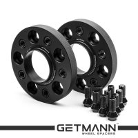 GETMANN | Колесная проставка-адаптер 20мм PCD 5x120 DIA 72.6 с футорками 14x1.5 для BMW (Кованая) под болты 14х1.5
