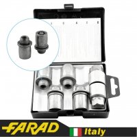 FARAD STARLOCK | Гайки секретки М12х1.5х44 Прессшайба Вращающееся кольцо Ключ 21 (2 ключа)