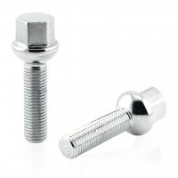 Болт колесный М12x1.5x40мм Сфера Хром Ключ 17 Mercedes-Benz (Class A (168); C (202, 203); CLK (208, 209); E (210); SL (129); SLK (170, 171); Vaneo (414); 190 (201); 200 (124))