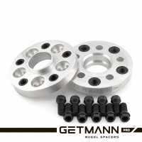 GETMANN | Переходная проставка-адаптер 22мм с 5x120 DIA 74.1 на 5x112 DIA 66.6 с футорками 14x1.25 (Кованый алюминий)