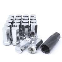 Комплект колесных тюнинг гаек RAYS М12x1,25x45мм Конус Хром Ключ 17