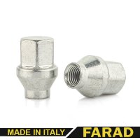 Гайка M12x1,5x34 мм Конус c носиком Хром Ключ 19