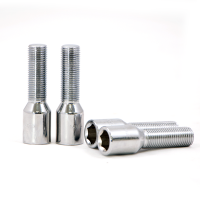 Болт колесный под внутренний 6-гранник М14x1.5x50мм Конус для узких отверстий в дисках (диаметр головки 20мм) Удлиненный под проставки 20-25мм