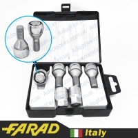 FARAD FLOWERLOCK | Болты секретки М12х1.5х24 Конус Вращающееся кольцо Ключ (2 ключа)