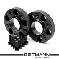GETMANN | Колесная проставка-адаптер 25мм PCD 5x120 DIA 72.6 с футорками 14x1.25 для BMW (Кованая) под болты 14х1.25