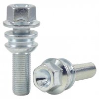 Болт колесный М14x1,5x36мм Сфера R14 Цинк Ключ 19 FARAD (Италия) Audi Q7; Porsche Cayenne; Volkswagen Sharan, Touareg, Amarok, Transporter T5 (Оригинал)