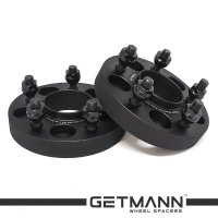GETMANN | Колесная проставка-адаптер 23мм PCD 5x108 DIA 63.4 со шпильками 12x1.5 для Dodge, Ford, Jaguar, Volvo (Кованая)