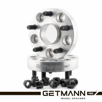 GETMANN | Колёсная проставка-адаптер 30мм PCD 4x100 DIA 56.1 со шпильками 12х1.5 для для Chevrolet, Daewoo, Opel (Кованый алюминий)