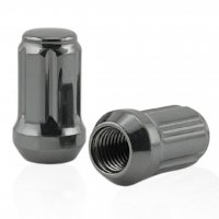 Колесная гайка M12x1,25x35мм Конус под 6 лучей (Темно-серый) для узких отверстий в дисках