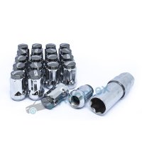 Набор гаек M12x1,5x34 мм Конус (под узкие отверстия) дымчатый хром