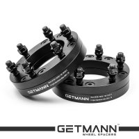 GETMANN | Переходная колесная проставка-адаптер 38мм PCD 5x139.7 на 6x139.7 DIA 108.1 со шпильками 14x1.5 для УАЗ, Нива, Suzuki (Кованая) 