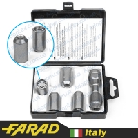 FARAD MICROLOCK | Гайки секретки М12х1.5х36 Конус для узких отверстий в дисках Внутренний ключ 17-19