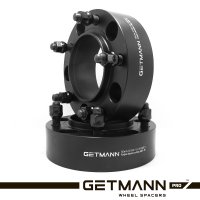 GETMANN | Колесная проставка-адаптер 50мм PCD 5x150 DIA 110.1 со шпильками 14x1.5 для Toyota Land Cruiser 200; Lexus LX470, LX570 (Кованая)
