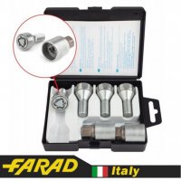 FARAD STARLOCK | Болты секретки М14х1.25х28 Конус Вращающееся кольцо Ключ 17 (2 ключа)