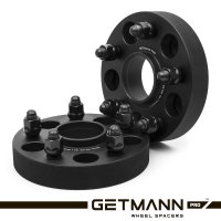 GETMANN | Колесная проставка-адаптер 30мм PCD 5x120 DIA 64.1 со шпильками 14x1.5 Кованая (Acura, Honda, Tesla)