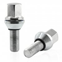 Болт колесный эксцентрик М12x1.25x30мм Конус со смещением (ВАЗ, ГАЗ, Fiat, Citroen, Lancia) Хром Ключ 17 (для установки дисков 4х100)