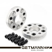 GETMANN | Колесная проставка-адаптер 25мм PCD 5x112 DIA 66.6 з футорками 15x1.25 для Mercedes-Benz GLE 2019; GLS 2020 (Кованая)