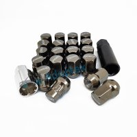 Комплект колесных гаек RAYS M12х1.25х32 Конус 16 гаек + 4 секретки (Дымчатый хром)