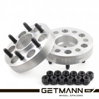 GETMANN | Колёсная проставка-адаптер 30мм PCD 6x114.3 DIA 66.1 на 6х139.7 DIA 67.1 со шпильками 12х1.5(Кованый алюминий)