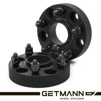 GETMANN | Колесная проставка-адаптер 30мм PCD 5x114.3 DIA 64.1 со шпильками 12x1.5 для Acura, Honda (Кованая)