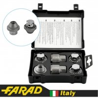 Гайки секретки FARAD M12x1.25x30 мм Конус | Nissan, Infiniti | 2 ключа на 21 | Серия GALAXYLOCK