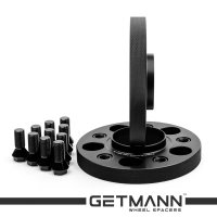 GETMANN | Колесная проставка-адаптер 20мм PCD 5x120 DIA 72.6 с футорками 14x1.25 для BMW (Кованая) под болты 14х1.25