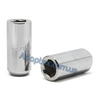 Гайка колесная под внутренний шестигранник М12x1,25x44мм Конус Хром для узких отверстий в диске