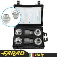 FARAD GALAXYLOCK | Гайки секретки 14x1.5x37 Конус ключ 19 Головка с вращением (Cadillac, Chevrolet, Dodge, Ford, Jeep, Opel Insignia, Saab, SsangYong)