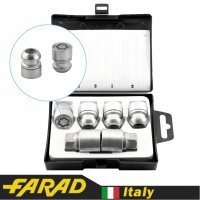 FARAD STARLOCK | Гайки секретки М12х1.5х30мм Сфера Вращающееся кольцо (Acura, Honda) + запасной ключ под 19