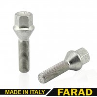 Болт колесный  М12x1.25x38 мм Конус Цинк Ключ 17 FARAD 