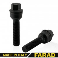 FARAD | Болт М14x1,5x55 мм Сфера R14 Чорний Цинк ключ 17 Оригинал (Audi)