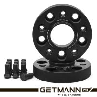 GETMANN | Колесная проставка-адаптер 30мм PCD 5x120 DIA 72.6 с футорками 12x1.5 для BMW (Кованая) под болты 12х1.5