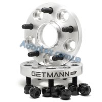 Колесная проставка-адаптер 20мм PCD 5x120 DIA 64.1 со шпильками 14x1.5 (Acura, Honda, Tesla) Кованый алюминий (Custom series)