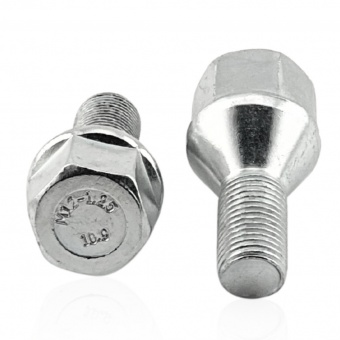 Болт колесный М12x1.5x24мм Конус Цинк Ключ 19 (BMW, Daewoo, Fiat, Nissan, Opel, Renault, Smart, Suzuki)