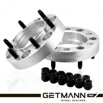 Колёсная проставка-адаптер 30мм PCD 6x139.7 DIA 106.1 со шпильками 12x1.5 для Toyota Land Cruiser Prado, Lexus (Кованый алюминий)