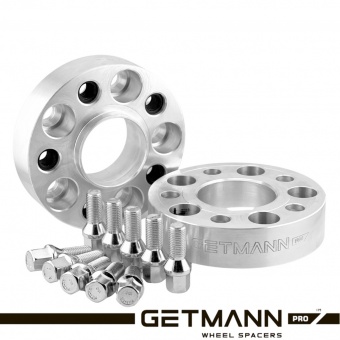 Колёсная проставка-адаптер 35мм PCD 5x112 DIA 66.6 с футорками 14x1.5 для Audi, Mercede-Benz (Кованый алюминий)