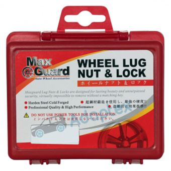 Болты секретки для BMW 14x1.25x26мм Конус Черные MaxGuard