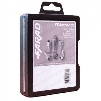 FARAD MICROLOCK | Болты секретки М12х1.5х30 Конус для узких отверстий в дисках BMW, Daewoo, Dacia, Mini, Opel, Renault Внутренний ключ 17-19 