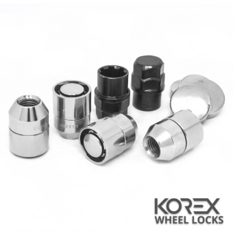 Korex | Гайки секретные М12x1.5x33 Конус Вращающееся кольцо Ключ 19-21 (Daihatsu, Hyundai, Fiat, Ford, Kia, Mazda, Mitsubishi, SsangYong, Toyota)