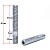 Колесная вкручиваемая шпилька резьбовая М12x1,5x20мм/М12x1,5x60мм (Общая длина 80мм)