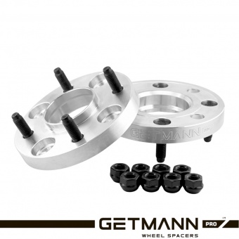 Колёсная проставка-адаптер 20мм PCD 4x100 DIA 54.1 со шпильками 12x1.5 Кованая для Hyundai, Kia, Nissan, Mazda, Toyota 