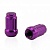 Колесная гайка M12x1,5x35мм Конус под 6 лучей (Фиолетовый) для узких отверстий в дисках